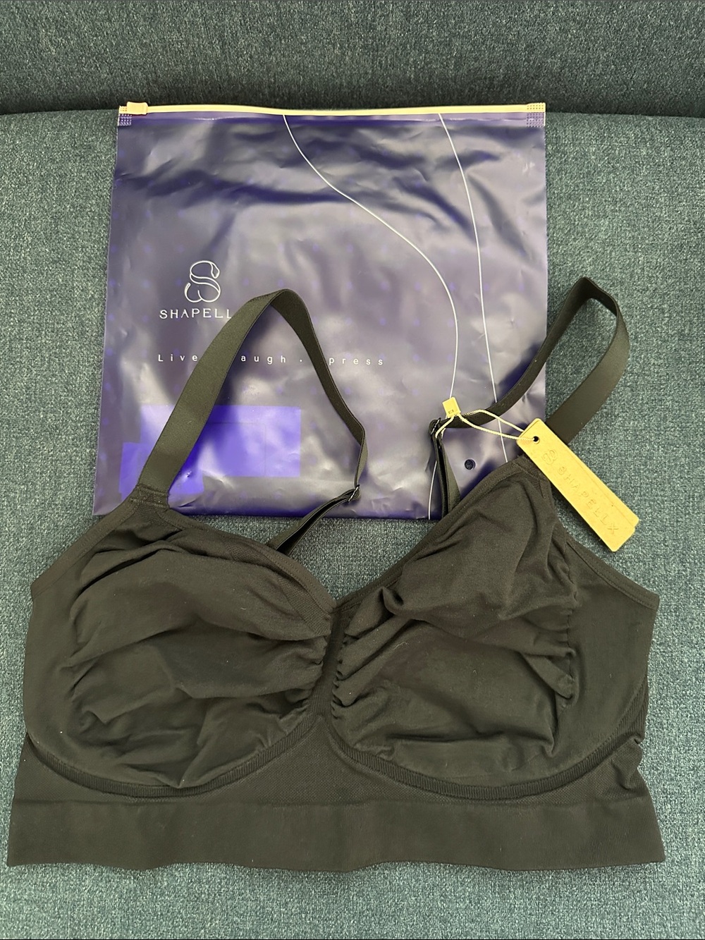 Shapellx Bare Essentials™
Skin Flow Smooth Unlined Wireless Bra - Black XL NEW